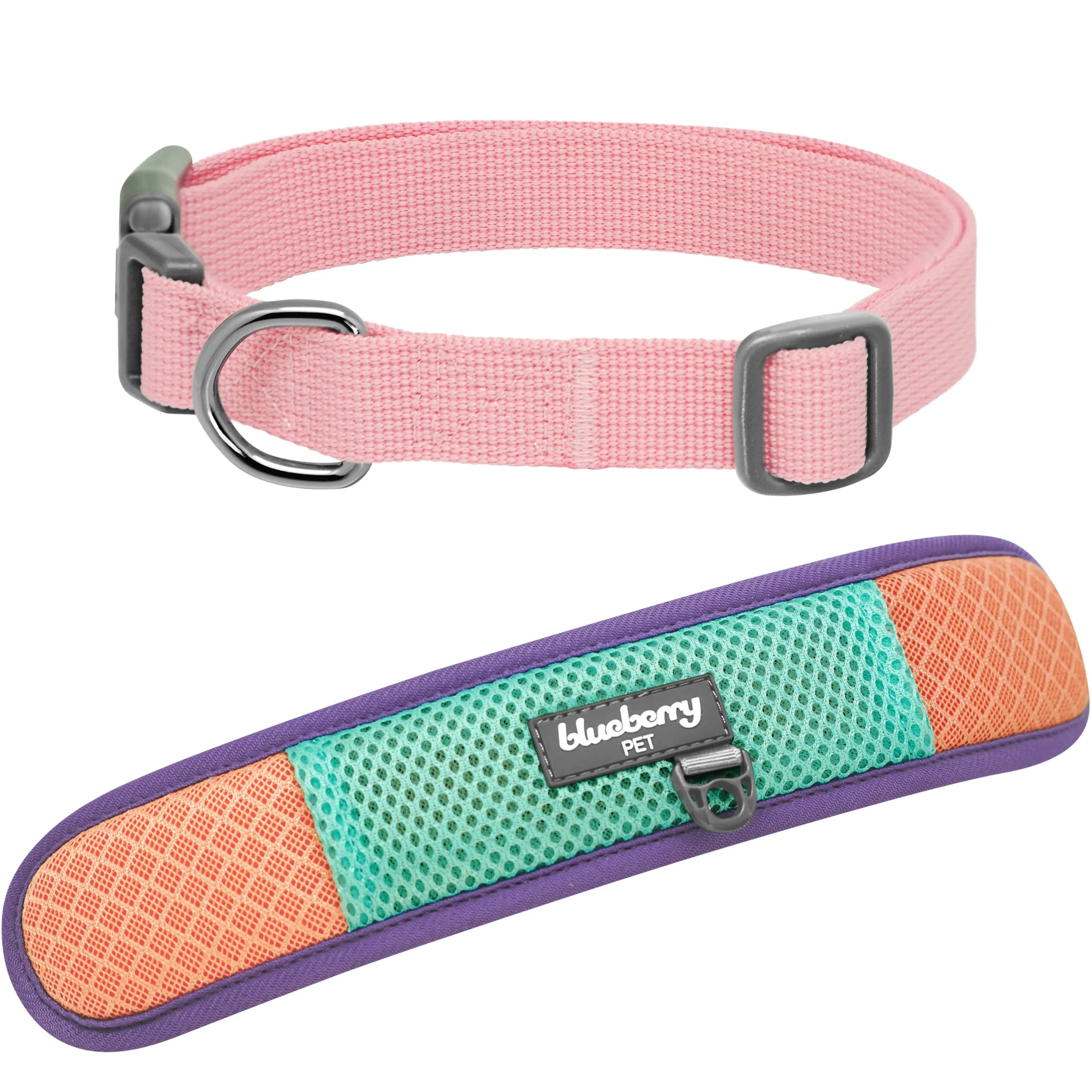 Vibrant Mesh Padded Ultra Cool Lightweight Dog Collar