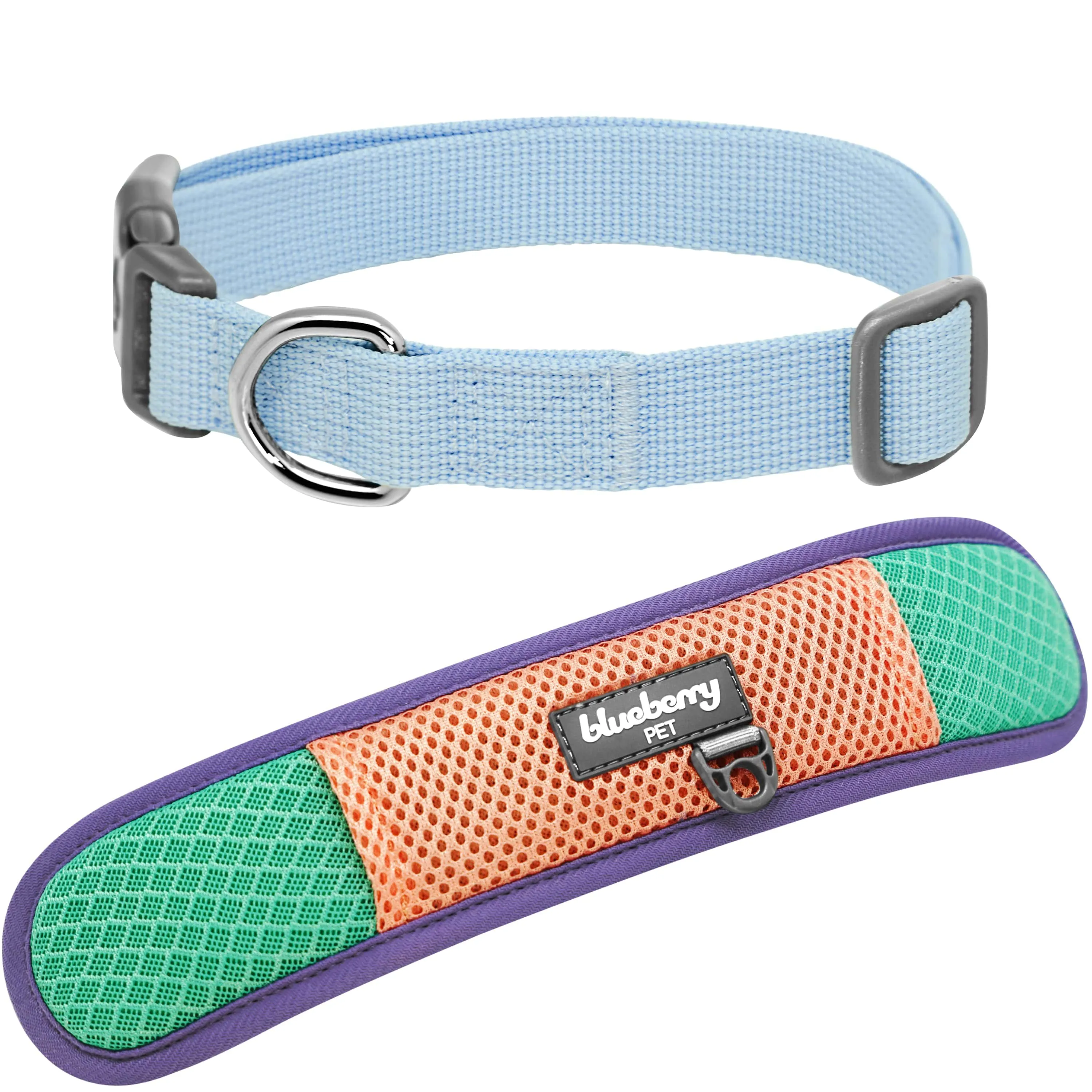 Vibrant Mesh Padded Ultra Cool Lightweight Dog Collar