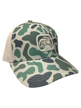 Woods & Water Green Camo Trucker Hat by Kings Creek Apparel